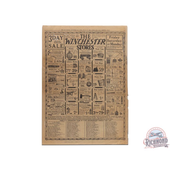 1927 The Winchester Store Des Moines Register Advertising