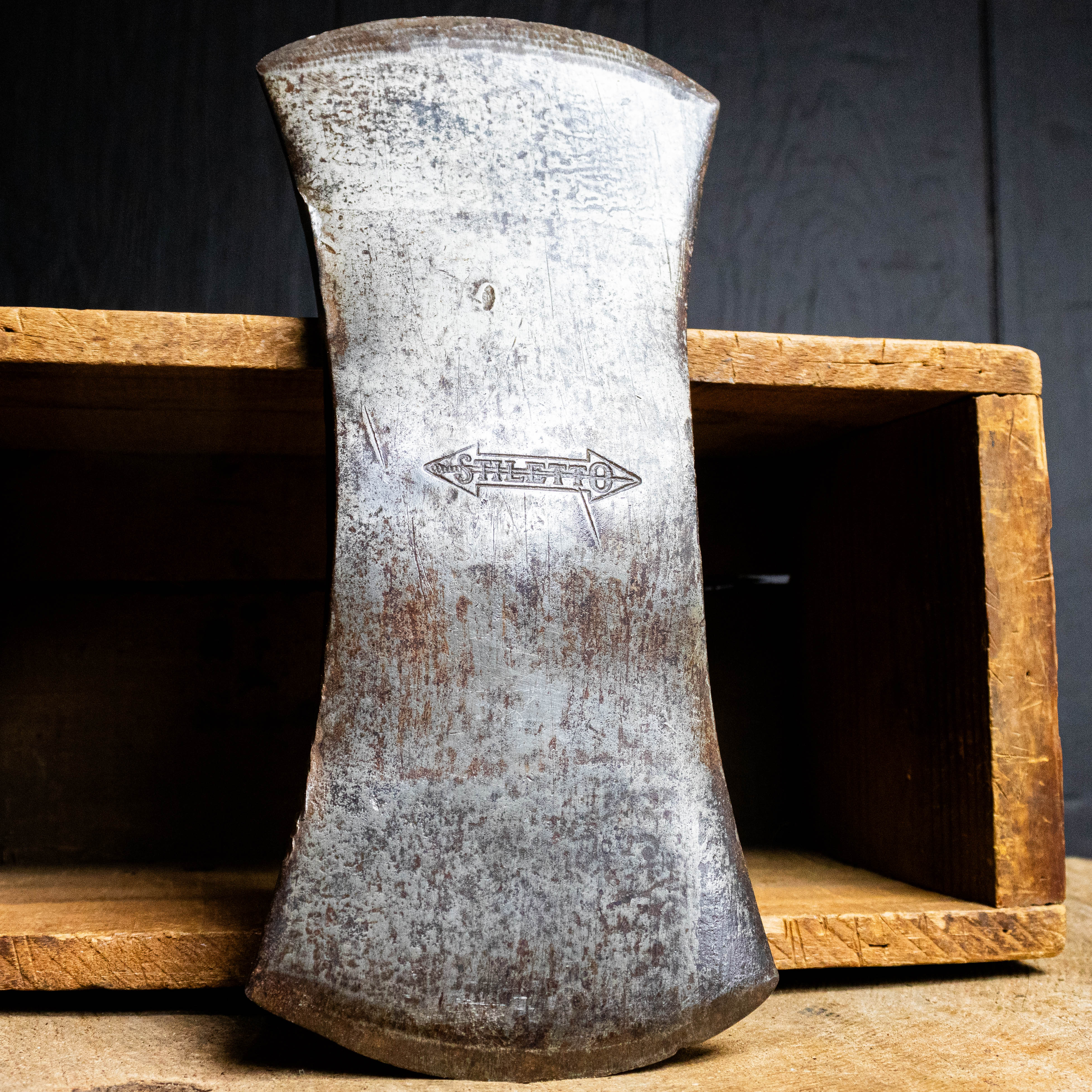 Stiletto TT Kelly Works Double Bit Axe Head | Whiskey River Art