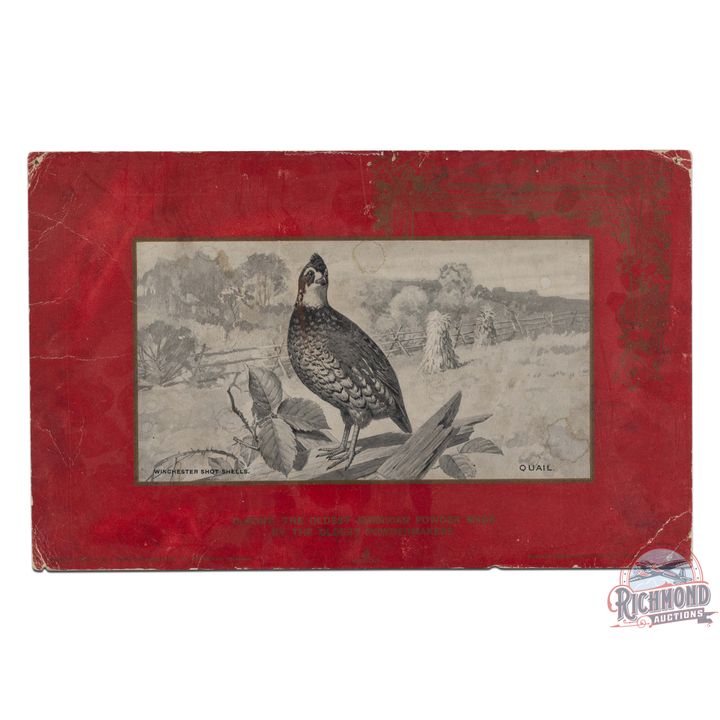 Dupont Smokeless Gun Powder Lithograph Advertising Poster "Quail"