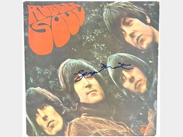 The Beatles: George Martin In-Person Signed "Rubber Soul" Album (Beckett/BAS Authentication)