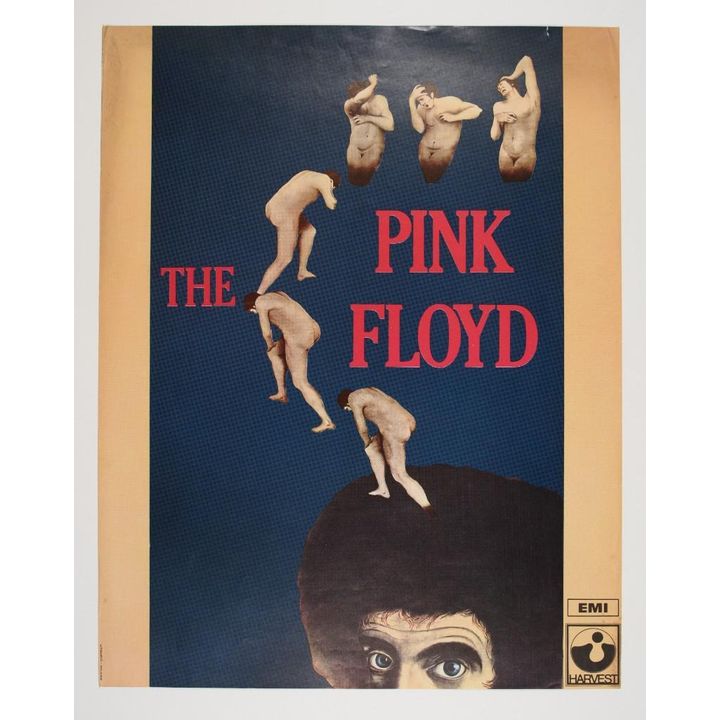 1970 The Pink Floyd EMI Harvest Records Promotional Poster Excellent 71