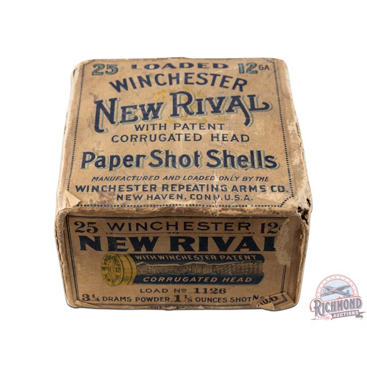 Factory Full Box of Winchester Loaded New Rival Shot Shells 12 GA