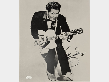 Chuck Berry Signed 11" x 14" Photo (JSA Authentication)