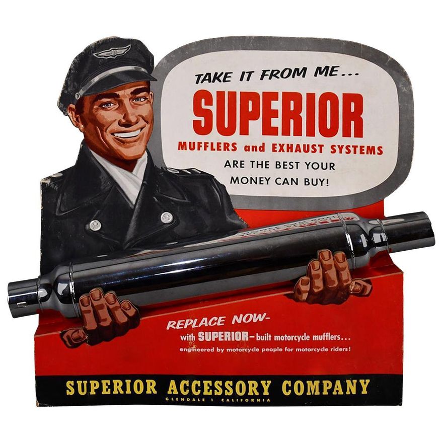Superior Mufflers & Exhaust Systems Cardboard Display (TAC)