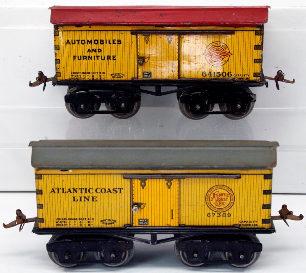 Ives Prewar O Gauge 67389 Atlantic Coast and 641506 Illinois Central