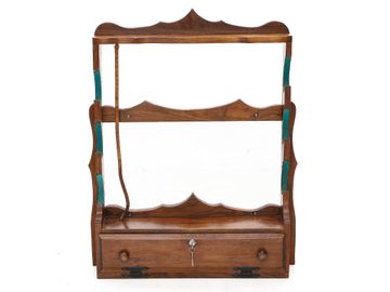 20th C. Black Walnut Southern Made Gun Rack