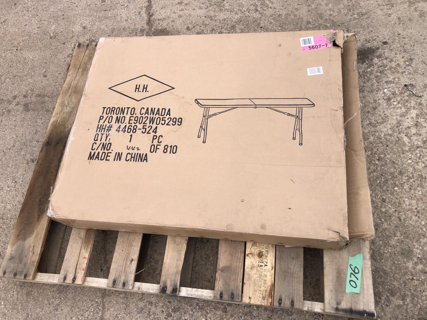 (2) Folding Poly Tables [24FS18001-076] | Team Auctions