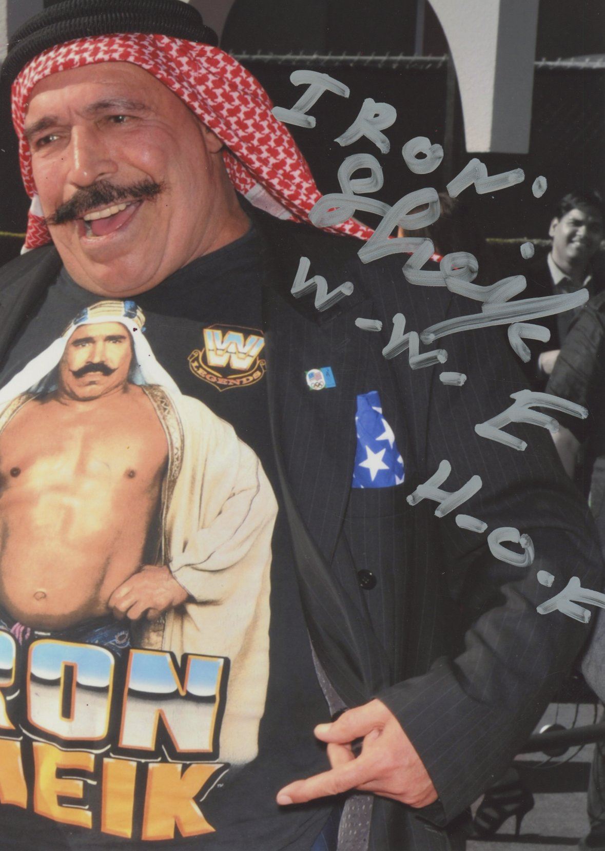 The Iron Sheik - WWF World Champion Wrestler - Autographed 5 x 7 ...