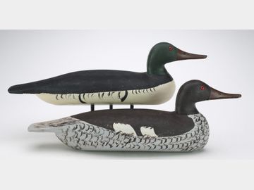 Pair of mergansers, Charles Schoenheider Jr, Peoria, Illinois.