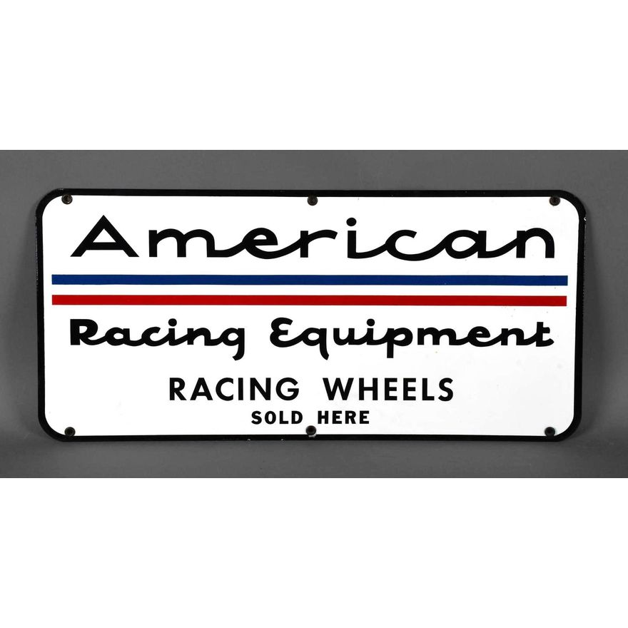 American Racing Equipment Racing Wheels Porcelain Sign (TAC)