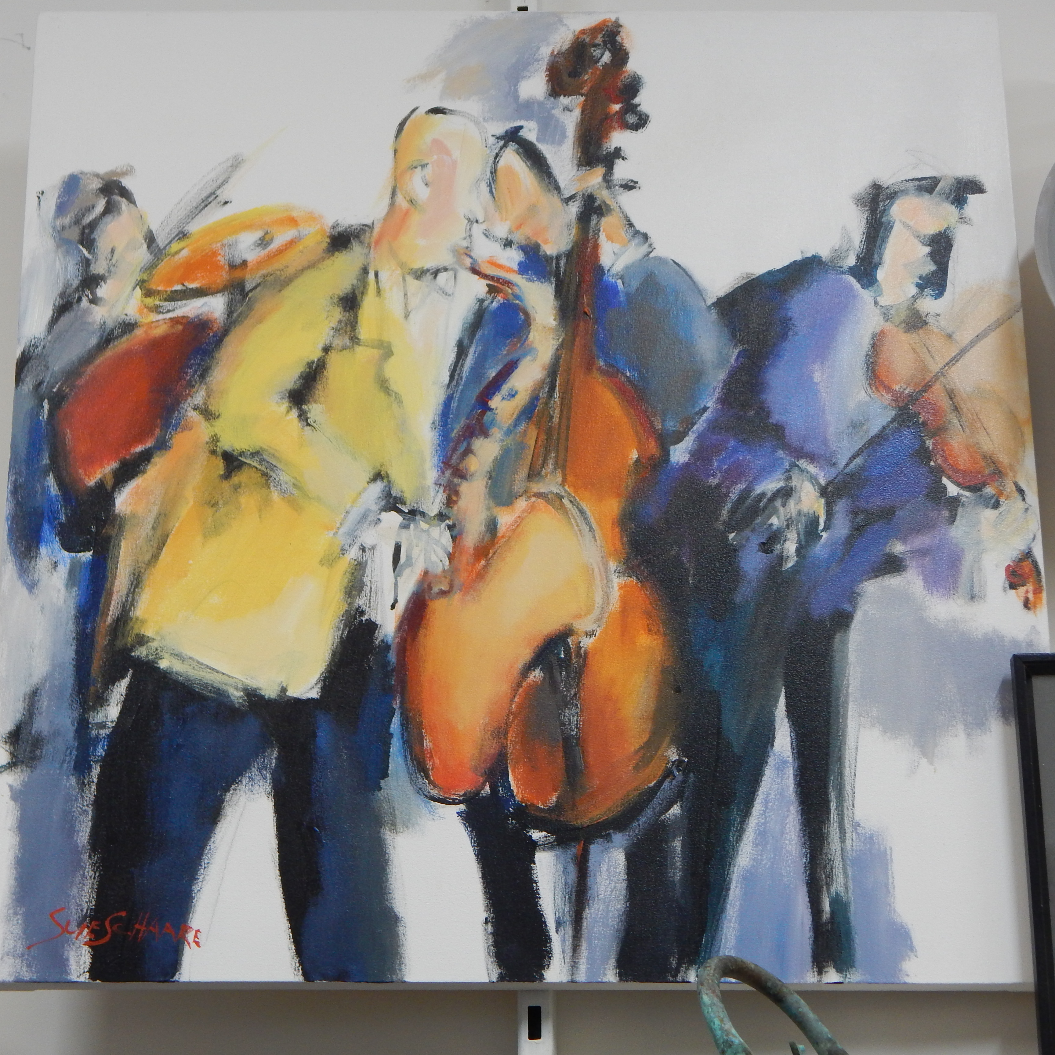 Sweet Jazz by Sue Schaare - arcrylic on canvas RP $300 to $600 — NZ auction result