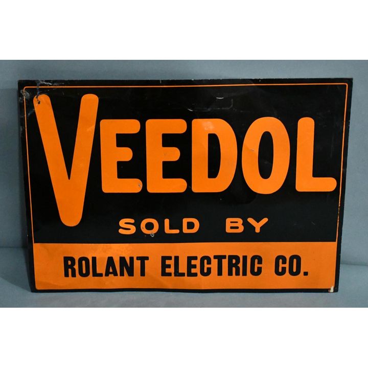 Veedol Sold By Metal Tacker Sign (TAC)