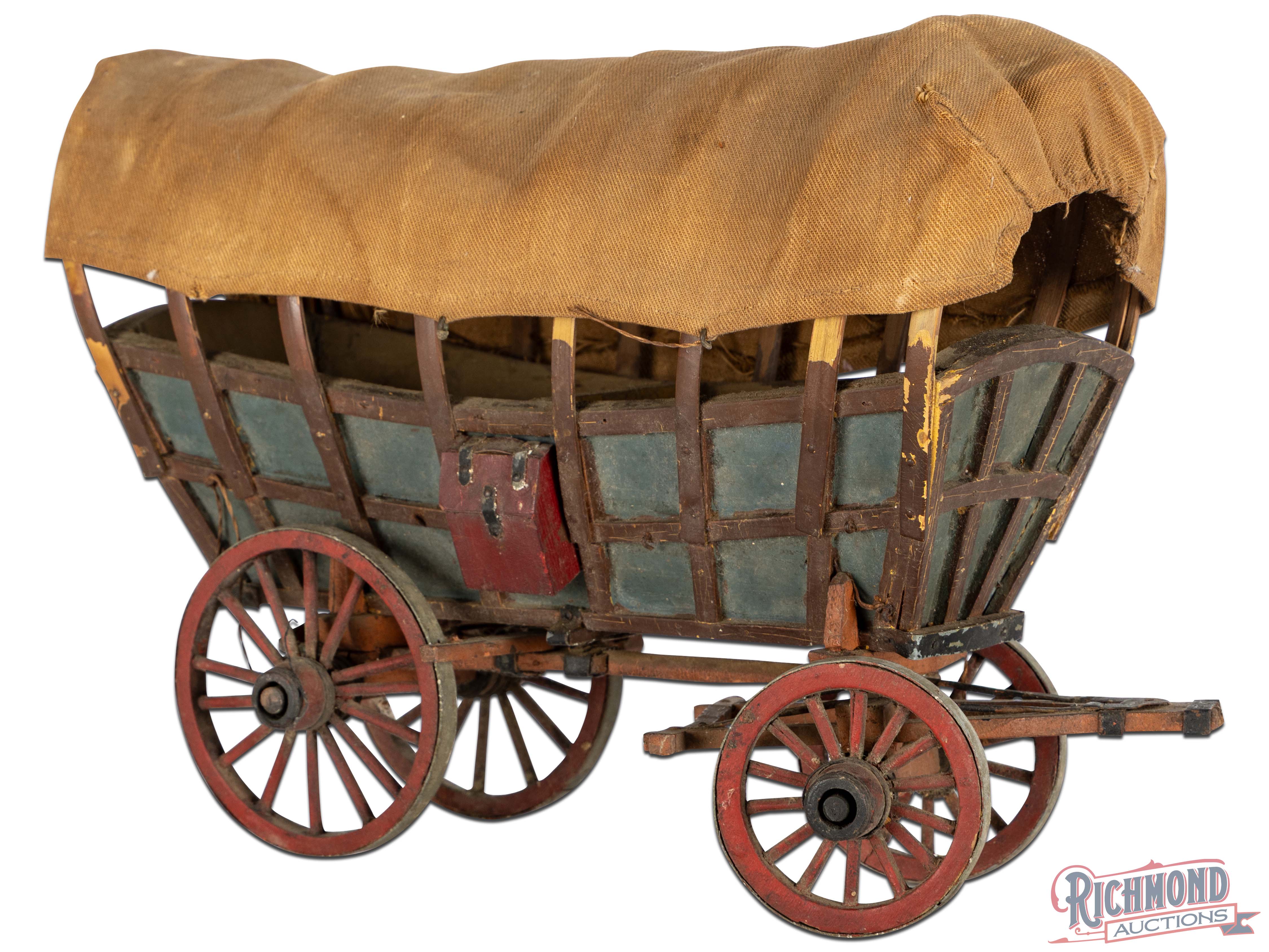 1800's Conestoga Covered Wagon Prairie Schooner Miniature | Richmond ...