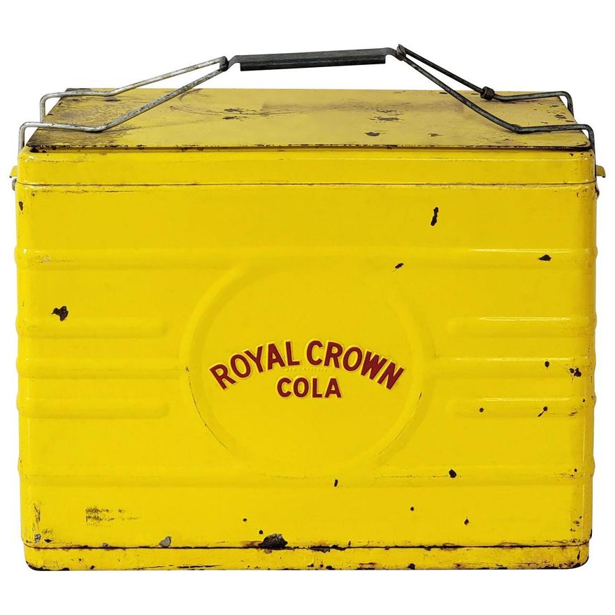 Royal Crown Cola Embossed Metal Cooler