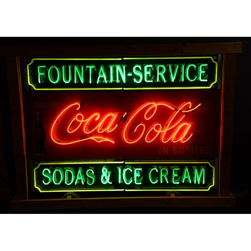 Drink Coca-Cola in Bottles Porcelain Neon Sign