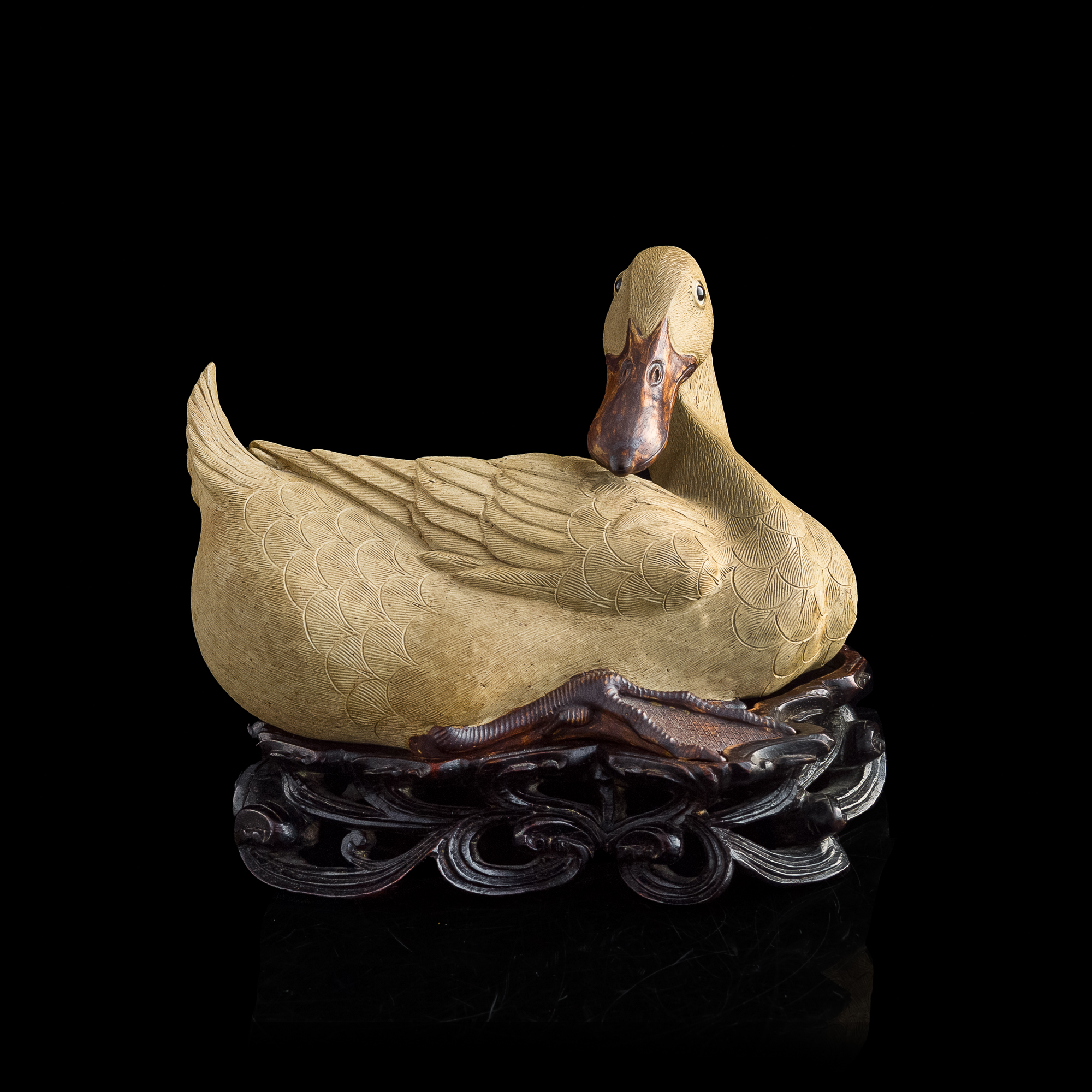 巖鳴虎嘯 中国 石湾窯