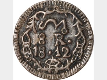 KM# SIMIL 235 – 8 Reales 1812 Morelos SUD. XF.