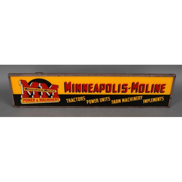 Minneapolis Moline Lighted Counter Top Sign