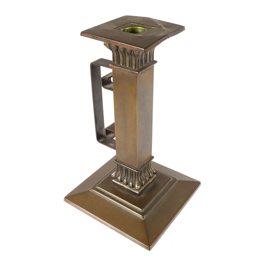 Antique BRADLEY and HUBBARD Brass Candlestick