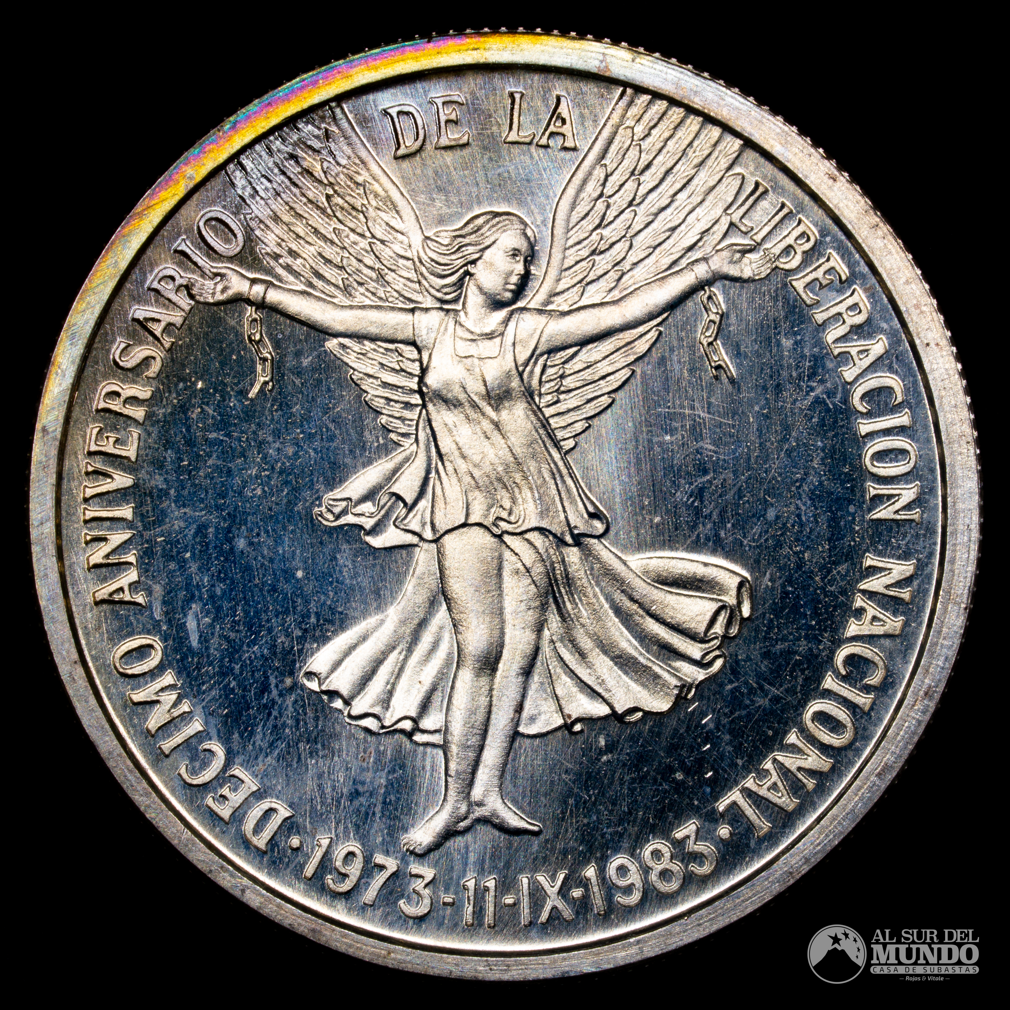 Chile. Medalla: Decimo Aniversario de la Liberacion Nacional. 1983