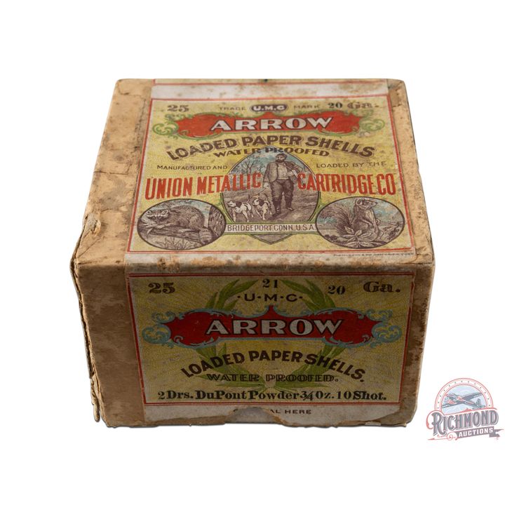 Rare U.M.C. Arrow 20 Gauge Shotshell Box