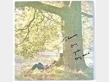 Yoko Ono In-Person Signed "John Lennon/Plastic Ono Band" Album (BAS)