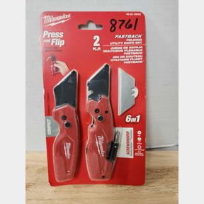 Milwaukee - 6-in-1 Folding Utility Knives with General Purpose Blades
