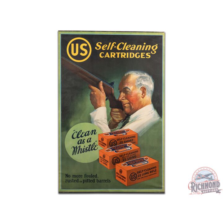 US Cartridge Co. Self-Cleaning Cartridges .22 Cal Paper Poster