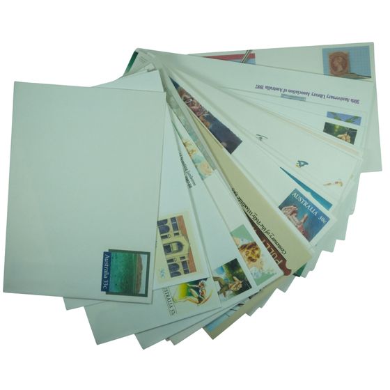 Australia 1980's Pre-Stamped Envelopes, As issued (25 items)