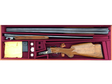 FABULOUS PARKER BROTHERS A1 SPECIAL UPGRADE TWO BARREL SET WITH CASE ENGRAVED BY THIERRY DUGUET