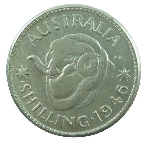 Australia 1946 .S (P) Shilling, Very Fine details