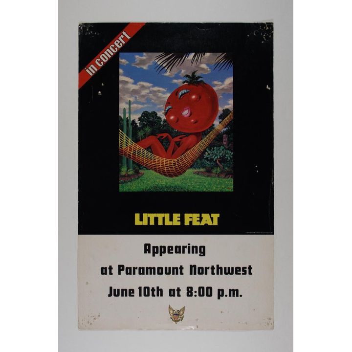 1978 Little Feat Paramount Northwest Waiting for Columbus Tour Poster Fine 59