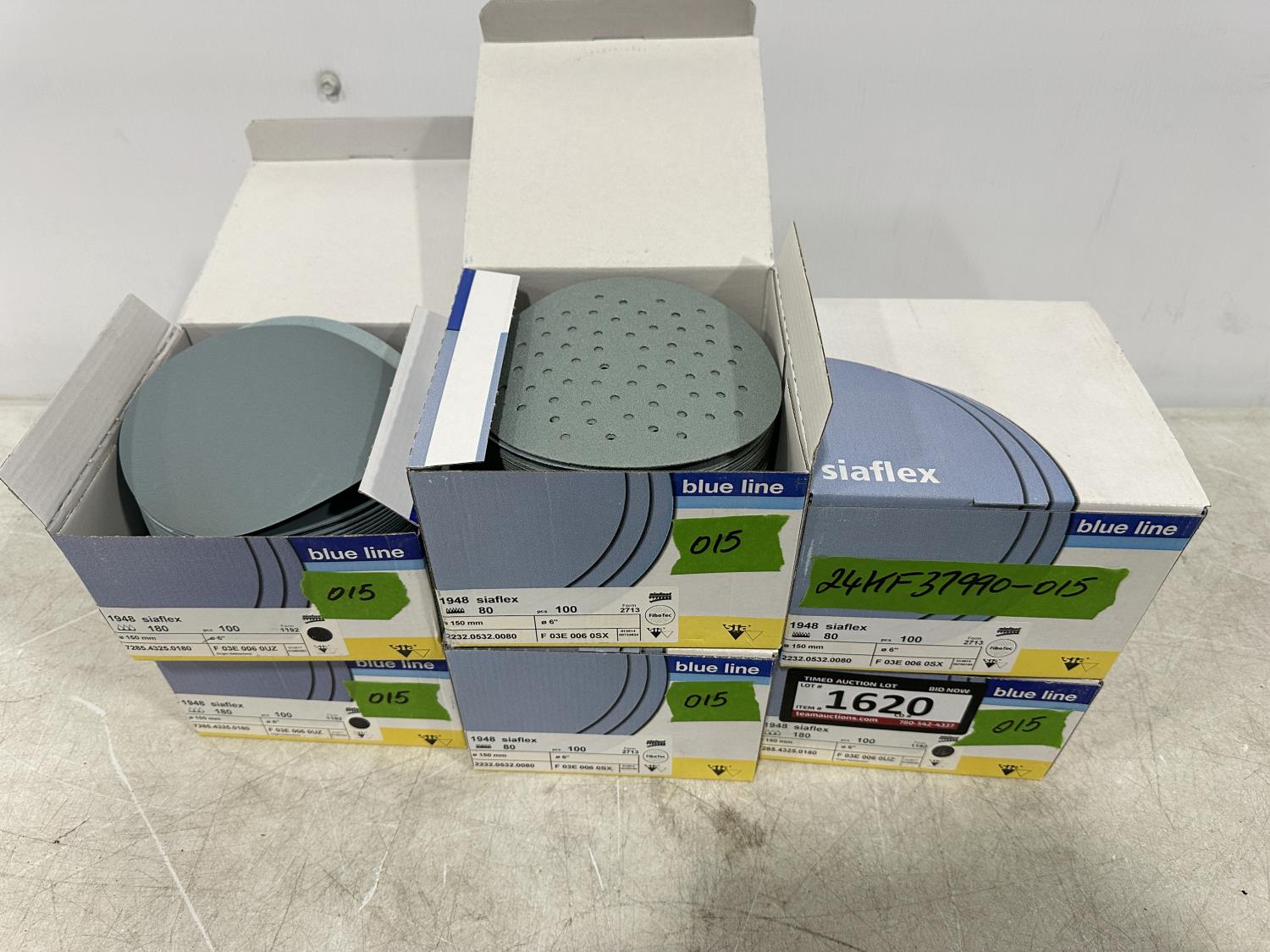 (6) Blue Line Boxes of Sanding Discs (Unused) [24KF37990-015] | Team ...