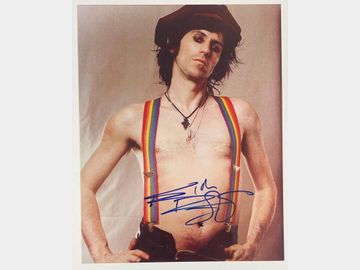 Rolling Stones: Keith Richards In-Person Signed 11" x 14" Photo (Beckett/BAS)