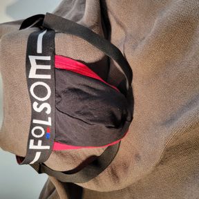 Timoteo "Folsom" Jock, Black with Red and White, Size L