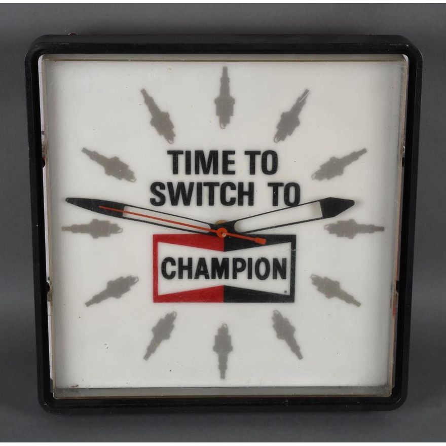 Champion "Time to Switch to" Plastic Lighted Clock
