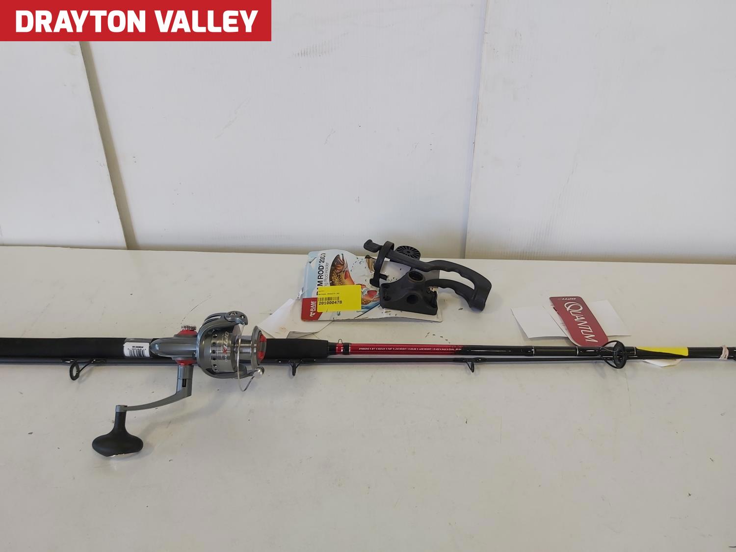 Quantum Optix 8 Ft Fishing Rod and Reel Combo and Ramrod 2000 Fishing ...
