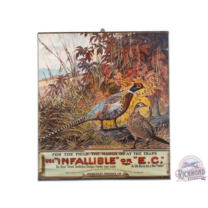 Hercules Powder Co. "Use Infallible Or E.C." Paper Poster Sign
