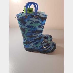 Member's Mark - Boy's Waterproof Light Up Pull-On Rain Boots - Size 9/10