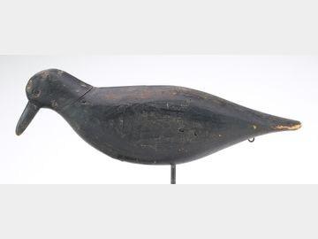 Crow decoy, Verity family, Long Island, New York.