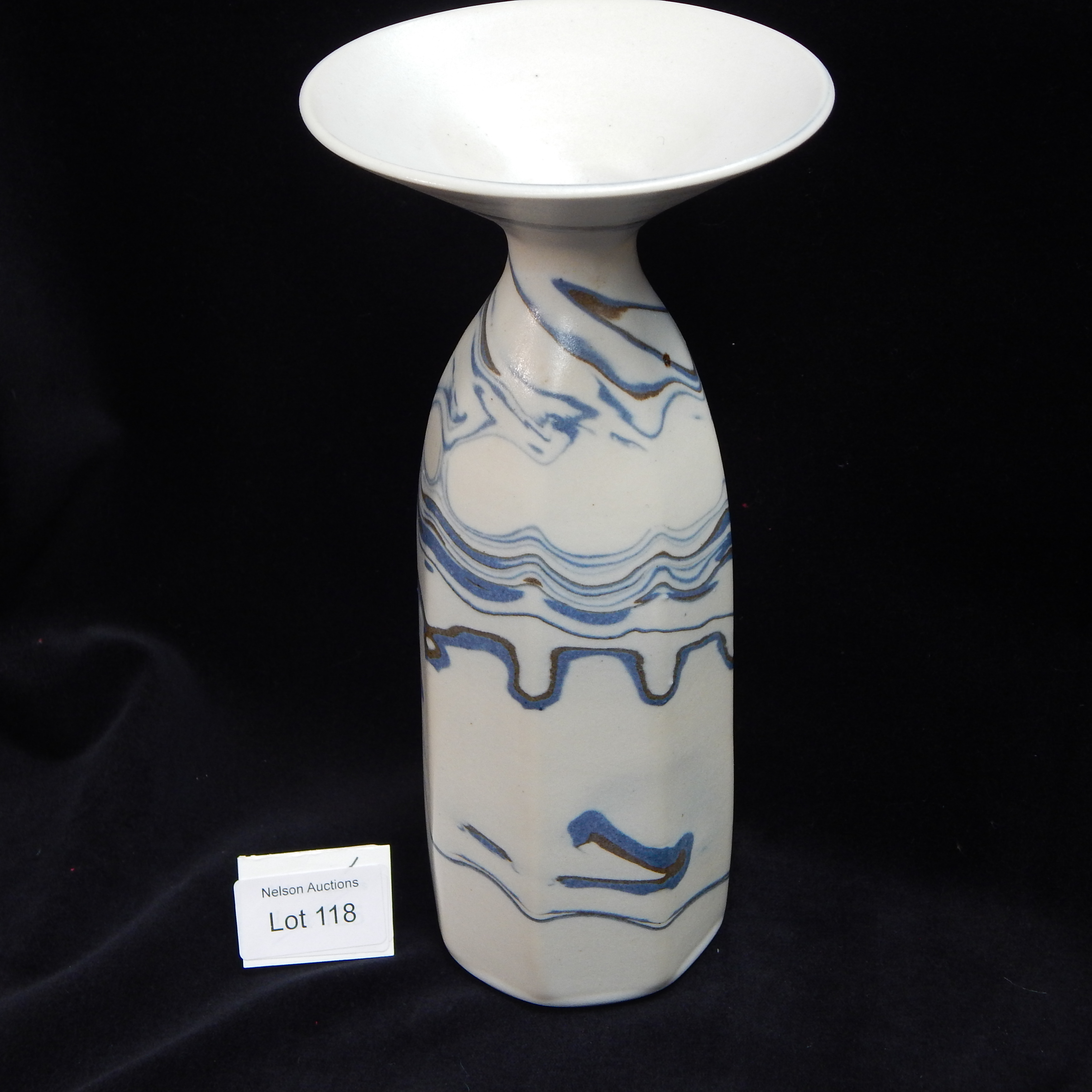 Robin Hopper Agate-ware Porcelain Bottle — sold at auction in New Zealand for $20