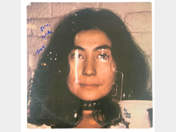 Yoko Ono & Klaus Voormann In-Person Signed "Fly" Double Album (2 Sigs) (JSA Authentication)