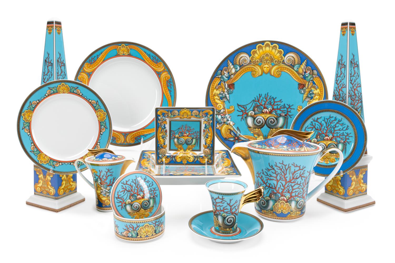 13PC LE TRESORS DE LA MER, VERSACE CHINA TABLEWARE | Ahlers