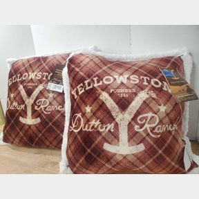 Yellowstone - Silk Touch Pillows with Sherpa Back - 22" x 22" - 2 Pack