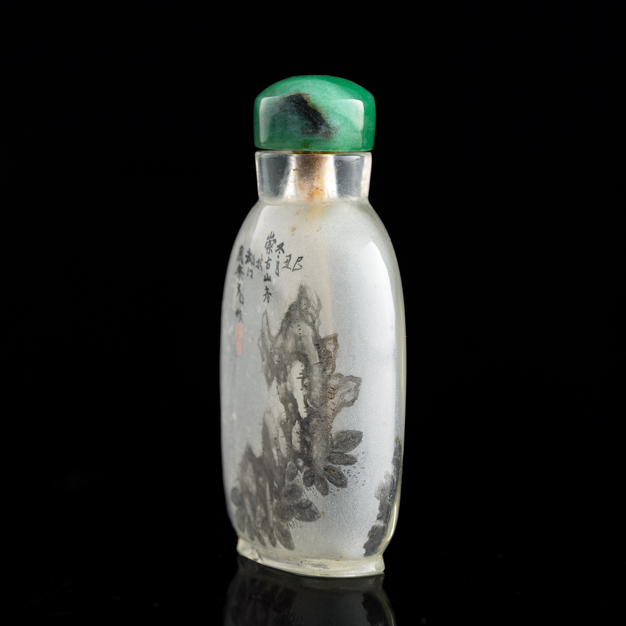 鼻煙壺　周楽元作　張作霖大人 鼻煙壺 周楽元作 張作霖大人 鼻煙壺 周楽元作 張作霖大人 辛卯年（1891）