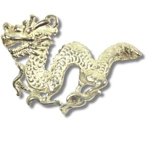Chinese Dragon Charm in Sterling (925) Silver