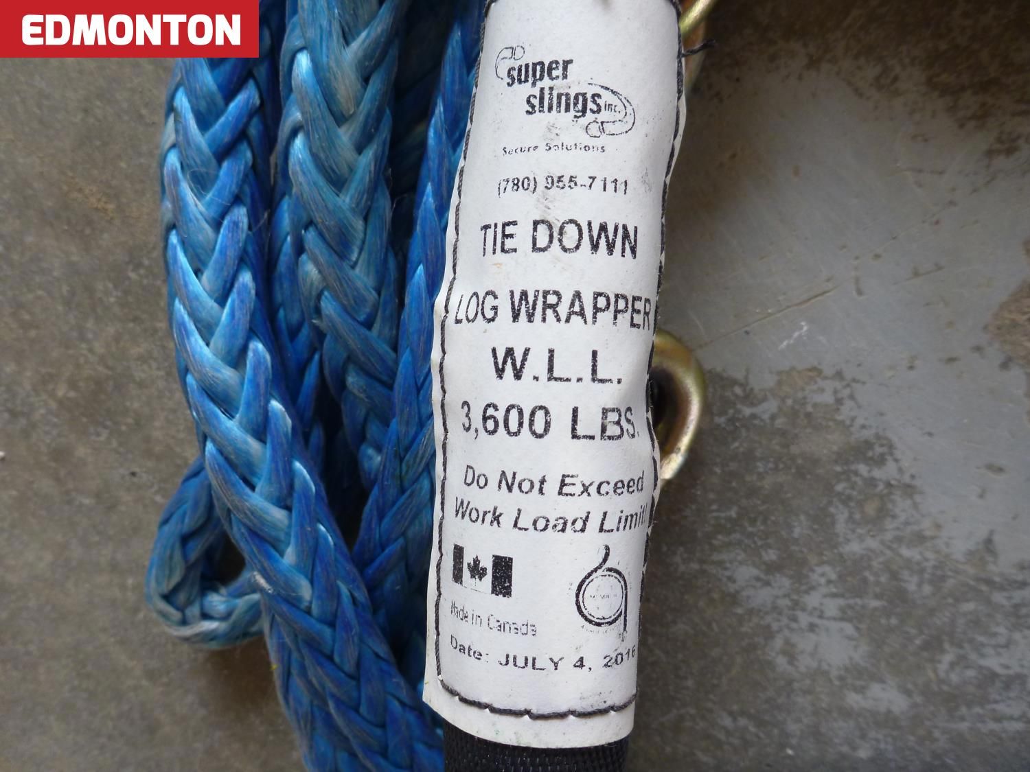 (3) 3,600 lb Tie Down Log Wrappers (Unused) [25HD48799-004] | Team Auctions