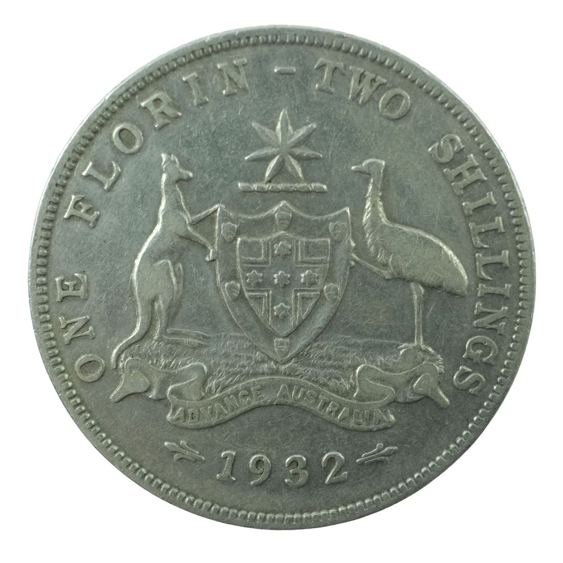 Australia 1932 Florin, Very Good / Fine