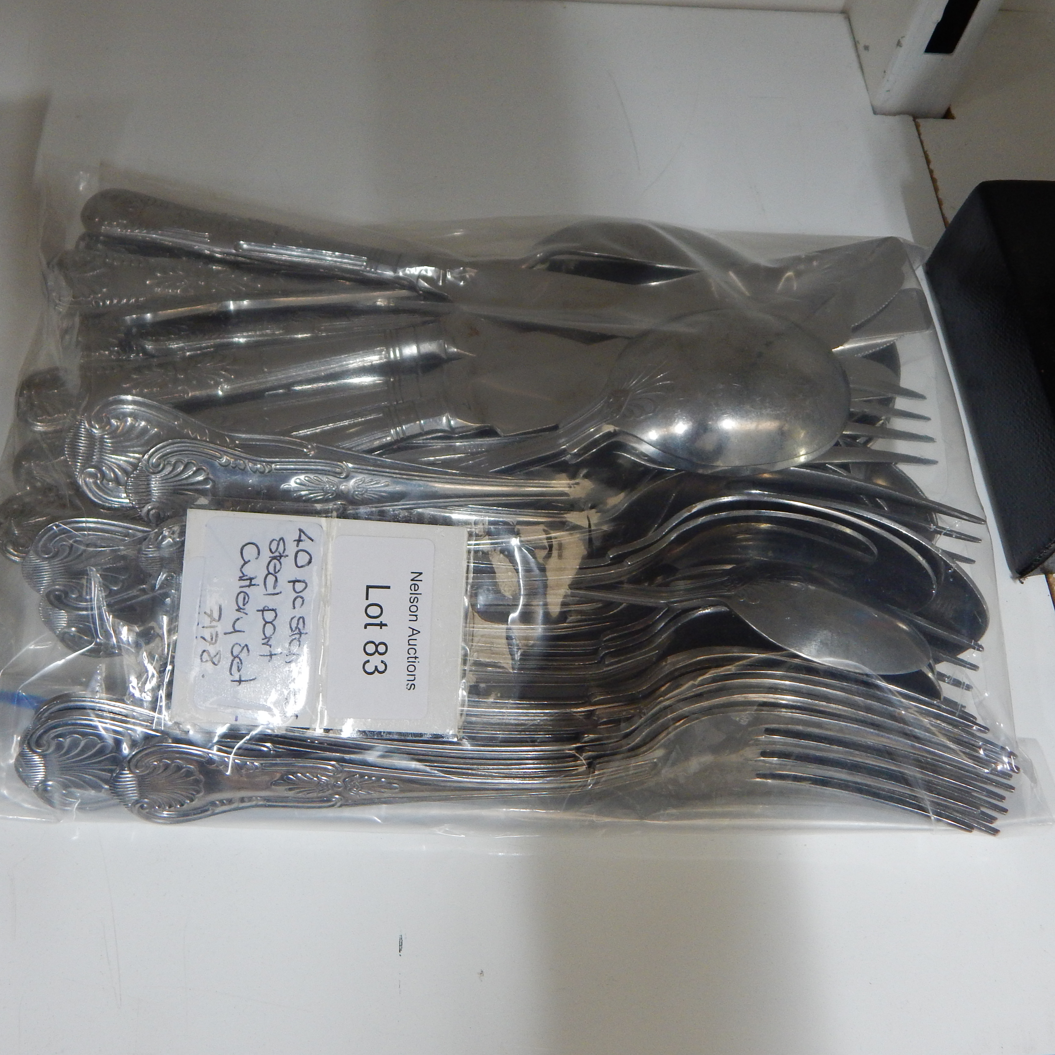 40 pc Stainless Steel Cutlery Set - part — sold at auction in New Zealand for $20