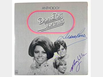 The Supremes: Ross & Wilson Signed "Anthology" Album (2 Signs) (Beckett/BAS Authentication)